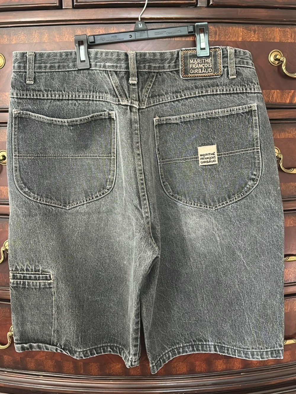 Vintage Le Jean De Marithe Francois Girbaud Baggy Y2K Jorts Shorts Mens W38